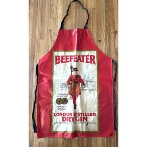 Vintage Beefeater Gin Advertising Apron London Dry Gin Yeoman Guard Barware